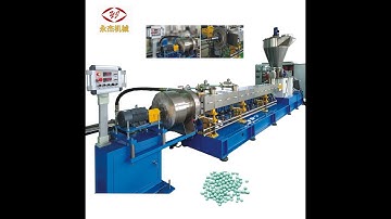 PP/PE+caco3 filler masterbatch machine water ring twin screw extruder