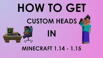 | How To Get CUSTOM HEADS in Minecraft! | Minecraft Java | 1.14+ |