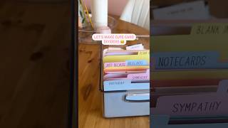 Make Card Dividers with me 🩷 #organization #organize #diy #organizationtips