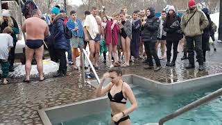 Russi̇an Ice Hole Bathing İn Cold Water Part 8