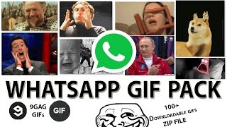 Adding GIFs in Whatsapp + 100 GIF mega collection pack + Whatsapp beta 2.16.305 screenshot 4
