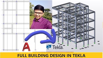 1300 SQFT Building design in Tekla Structural Designer || Part 1| Importing Centerline From CAD