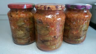 Баклажаны в аджике! Заготовки на зиму! Баклажаны в аджике! Заготовки на зиму!