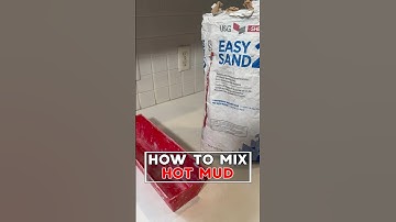 How To Mix Hot Mud To Fix Drywall: Tips and Tricks 👍 #shorts