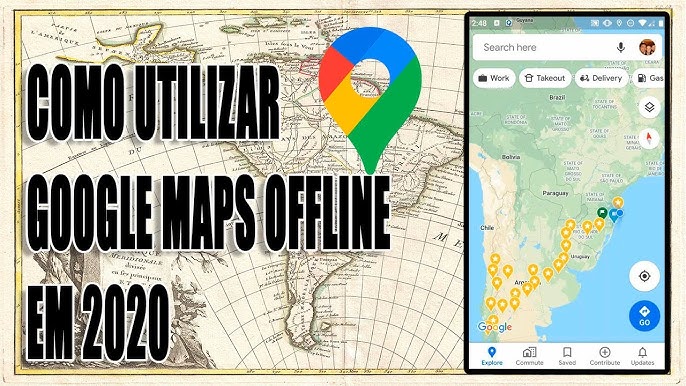 Passo a passo de como usar o Google Maps sem internet. #mapas