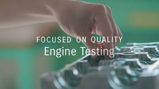 Focused on Quality: Engine Testing
