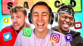 THE SIDEMEN RATE SOCIAL MEDIA APPS