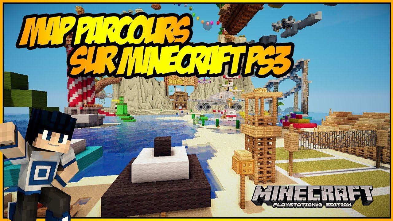 Une map parcours minecraft sur PS3!! [Map #1] - YouTube