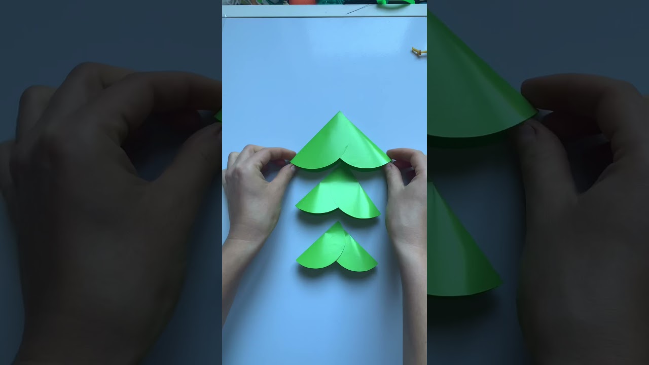 Елка из бумаги поделки для детей