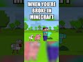 When you&#39;re broke in Minecraft... #minecraft #shorts
