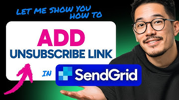 How to ADD UNSUBSCRIBE LINK in SendGrid (Step by Step) 2025