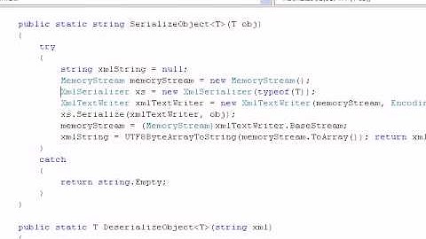 xml serialize and deserialize custom object
