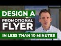 Design a Promotional Flyer in less than 10 Minutes using Canva