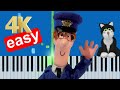 Postman pat theme song easy piano tutorial 4k