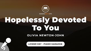 Hopelessly Devoted To You  Olivia NewtonJohn (Lower Key  Piano Karaoke)