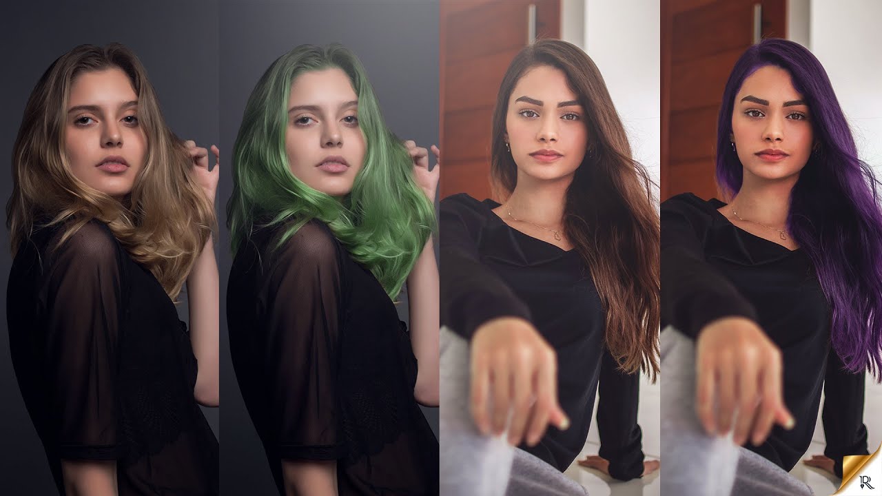 easiest-way-to-change-hair-colour-in-photoshop-youtube
