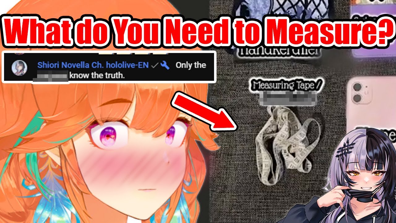 Shiori, Why Are You Carrying a Measuring Tape in Your Bag...?【Hololive EN】