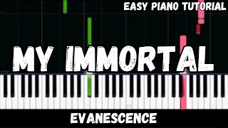 Evanescence - My Immortal (Easy Piano Tutorial)