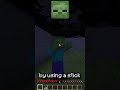 Minecraft Zombie PVP Secrets #minecraft #pvp #shorts