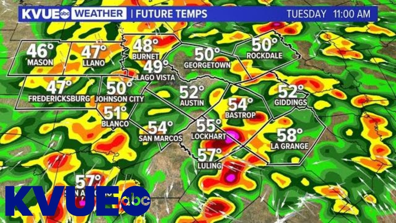 What to expect as Tuesday brings widespread rain to Central Texas ...