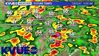What to expect as Tuesday brings widespread rain to Central Texas | KVUE screenshot 3