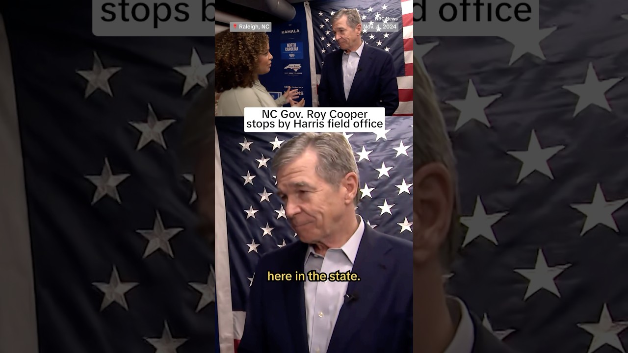 N.C. Gov. Roy Cooper stops by Harris field office N.C. Gov. Roy Cooper stops by Harris field office
