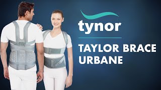 How to wear Tynor Taylor Brace Urbane full support & immobilization of thoracic-lumbar-sacral spine