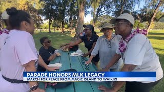 Hawaii residents honor Martin Luther King Jr.'s legacy with downtown march
