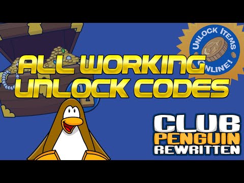 ALL WORKING UNLOCK CODES AUGUST 2020 - Club Penguin Rewritten