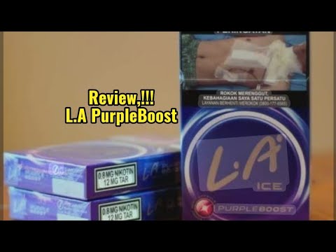 L.A. ice PURPLEBOOST Cigarette Review || Fruit Flavored Cigarettes || Click #djarumkudus