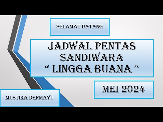 🔴Jadwal Sandiwara Lingga Buana Bulan Mei 2024 - LIVE STREAMING KJPS class=