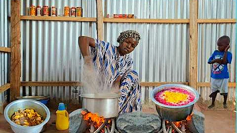 🍛 African Village Cooking | Flavorful Mutton Biryani with Natural Spices