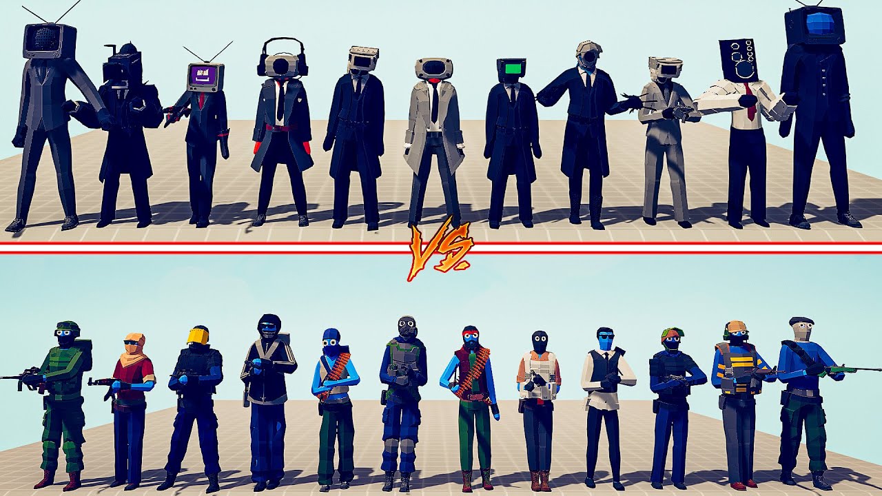 CAMERAMAN TEAM vs CS GO TEAM - Totally Accurate Battle Simulator TABS ...