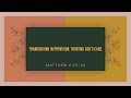 Thanksgiving in Provision: Trusting God's Care