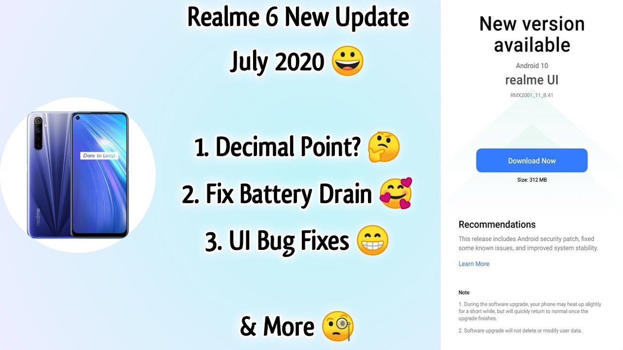 Realme 6 New Update B.41 | Realme 6 B.41 Update | Realme 6 July Update Features ~ Rocko RJ 🥰🌼