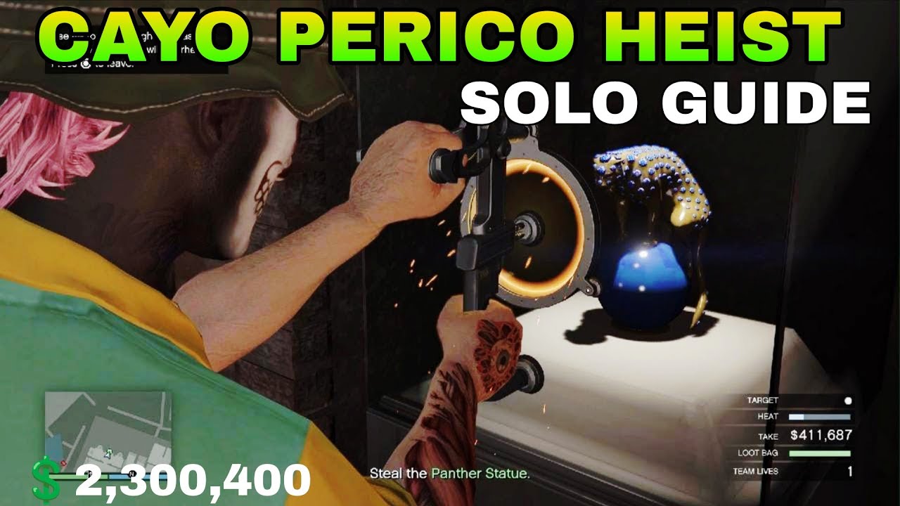 GTA 5 Cayo Perico Panther Statue Heist Solo Guide | Full Stealth & Elite Challenge Guide 2025