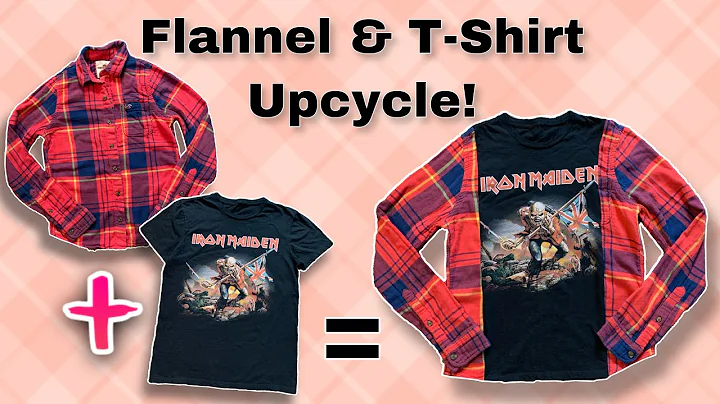 Flannel & T-shirt Upcycle! | Thrift Flip Refashion