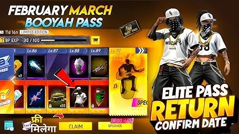 100% 🔥 New Elite Pass 3.0, Elite Pass Return 💥😮| free fire new event | ff new event | new event ff
