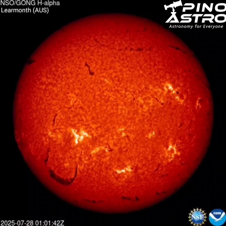 Sun in H-alpha: July 28, 2025 #PinoAstro