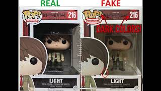 Funko Pop Legit Guide Real Vs Fake: LIGHT #216 – DEATH NOTE