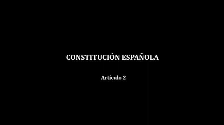 Constitución Española Artículo 2