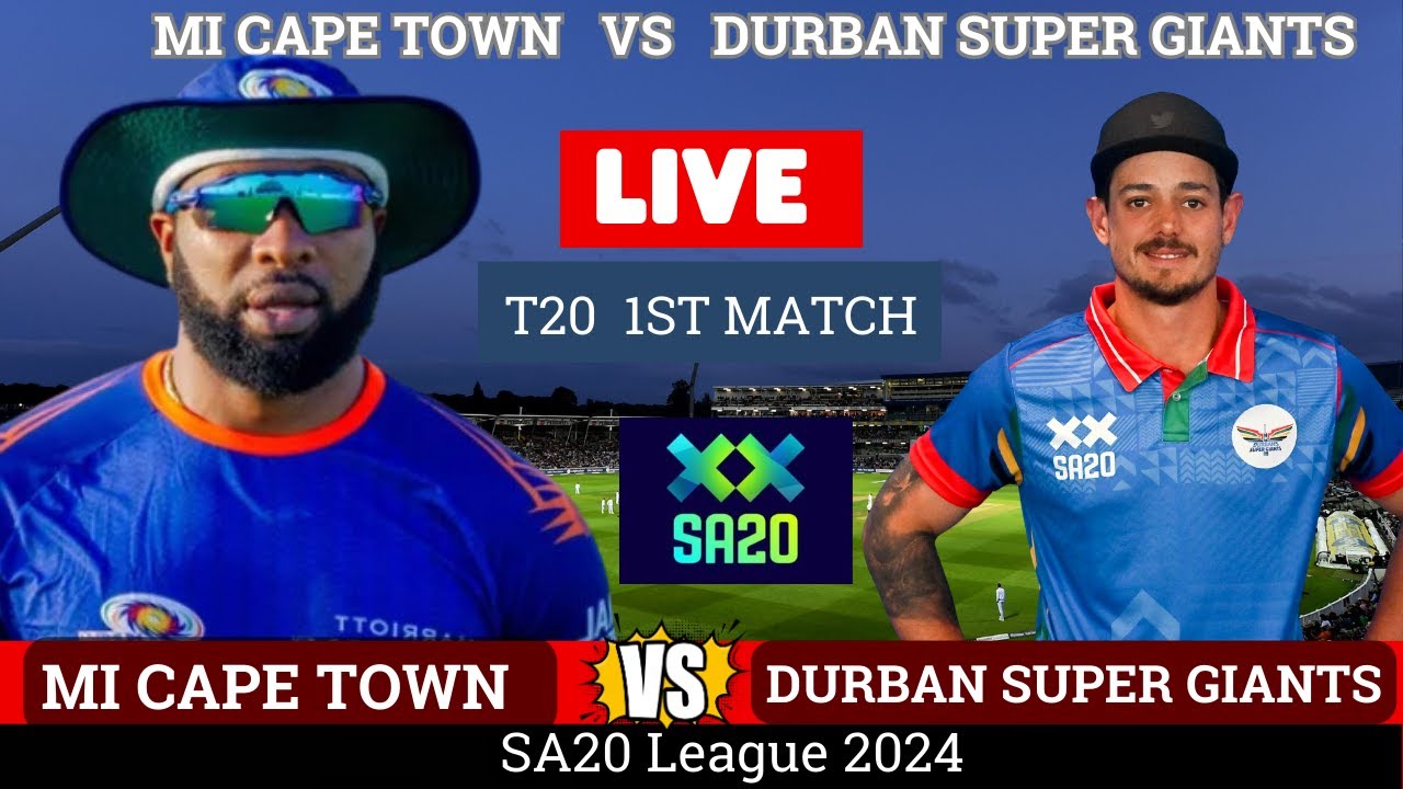 Lush Watch Cape Town V Super Giants Live Scene Art Lush Watch Cape Town V Super Giants Live Scene Art