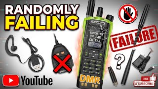 My dm32 baofeng is randomly failing! 7 months old. Junk now