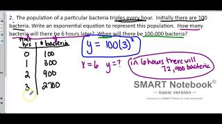 Exponential Regression Using Desmos
