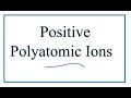 Ions and Their Reactions