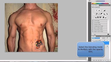 Photoshop CS5 - Applying a realistic tattoo - Tutorial