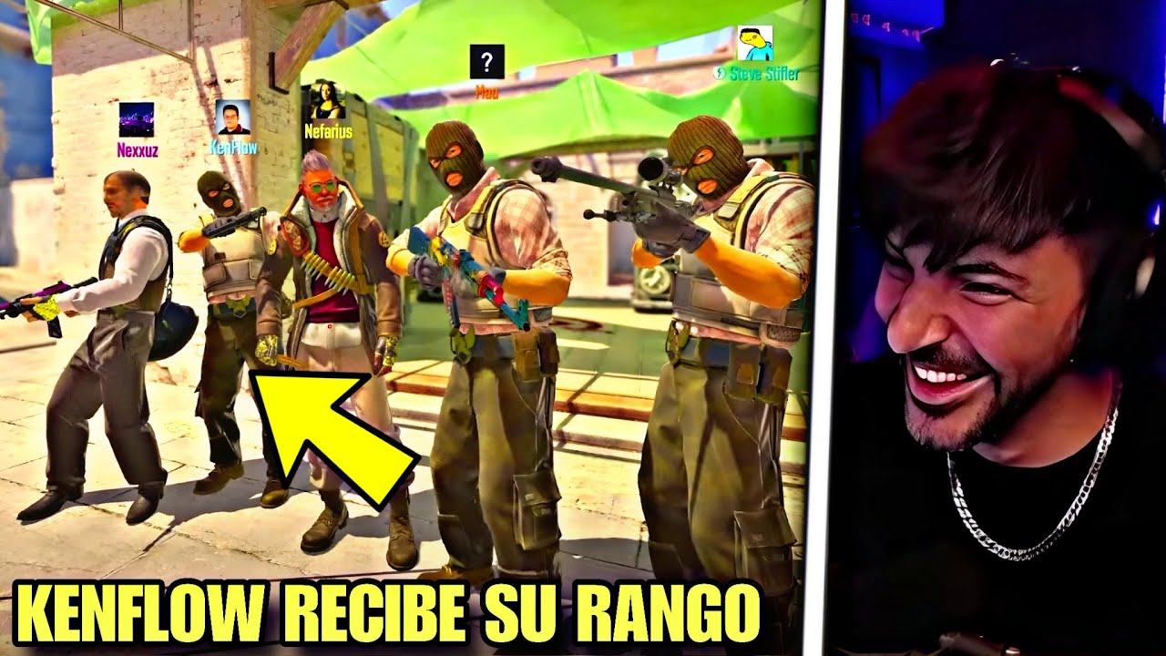 NEXXUZ, NEFARIUS Y KENFLOW JUEGAN COUNTER STRIKE 2 😎 *KENFLOW RECIBE SU RANGO* 🔥
