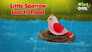 English Cartoon Stories | Little Sparrow Lost In Flood Story | Moral Stories | English Fairy Tales