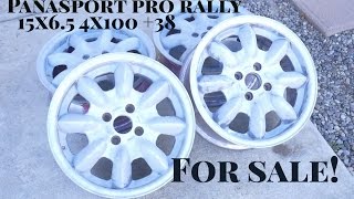 Panasport Pro Rally Wheels 15x6.5 +38 4x100 JDM Old School