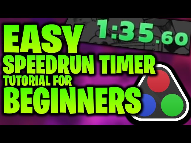 Twitch Speedrunning Timer Download – VBA Tutorial Code